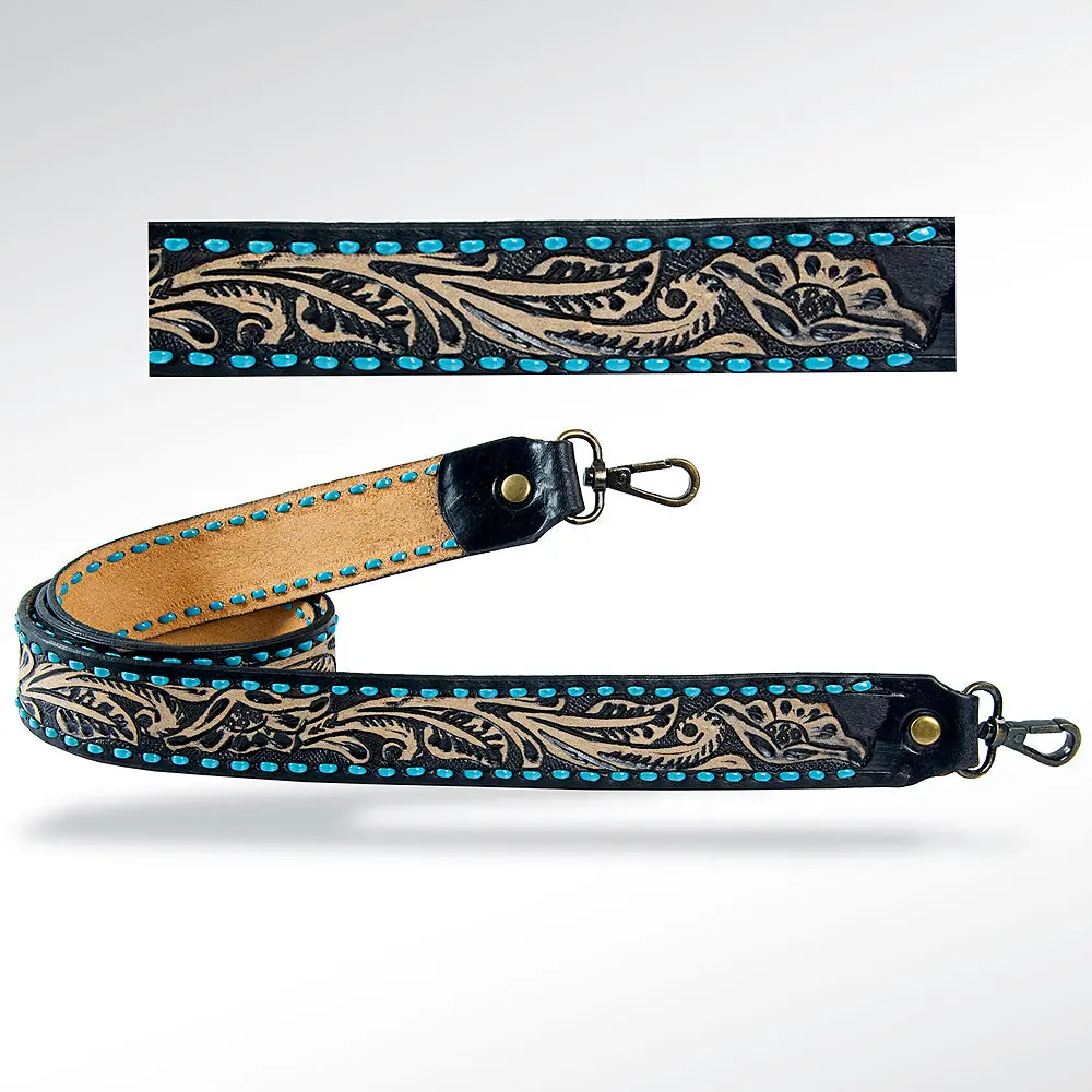American Darling Hand Tooled Genuine Leather Crossbody Handle Strap For Bags Phone Keychain Wallet Purse Clutch Cellphone 1