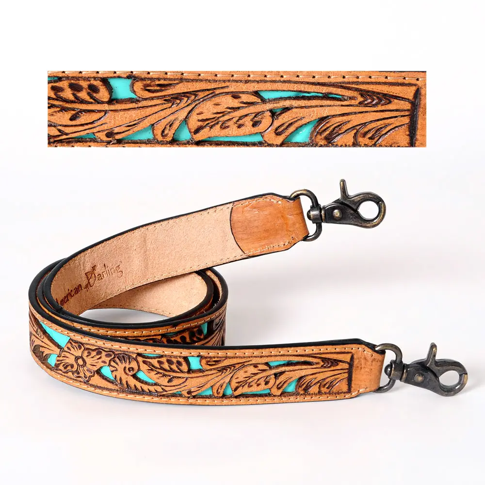 American Darling Hand Tooled Genuine Leather Crossbody Handle Strap For Bags Phone Keychain Wallet Purse Clutch Cellphone 1