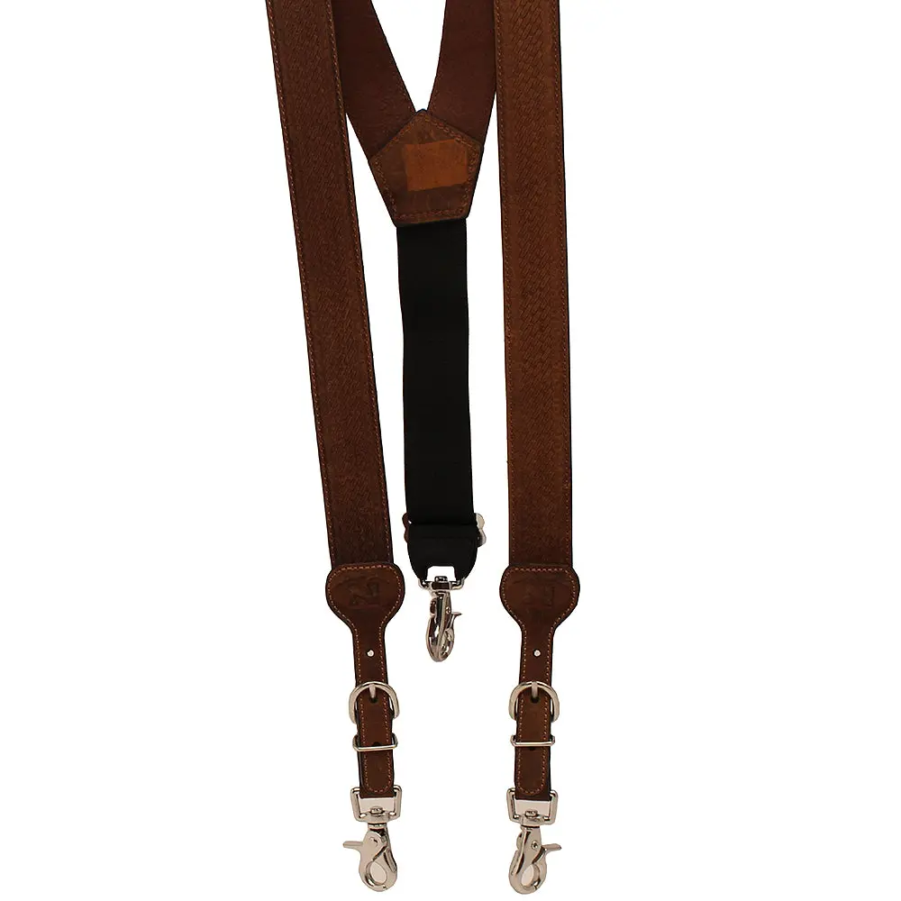 Xx Large Nocona Belt Mens Basic Basket Leather Suspender Sand Brown 1