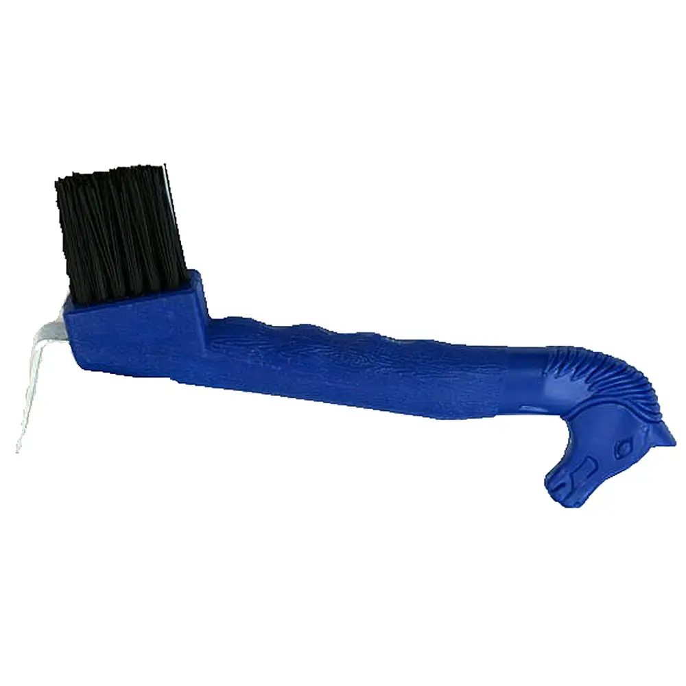 Hilason Horsehead Hoof Pick W/ Brush 1