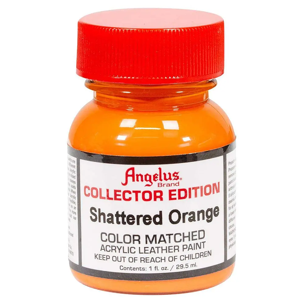 1 Oz Angelus Collector Edition Shattered Leather Paint Orange 1