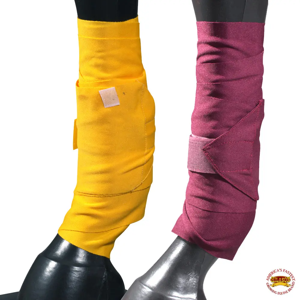 Hilason Horse Legs Standing Wraps Bandages Protection Set Of 4 1