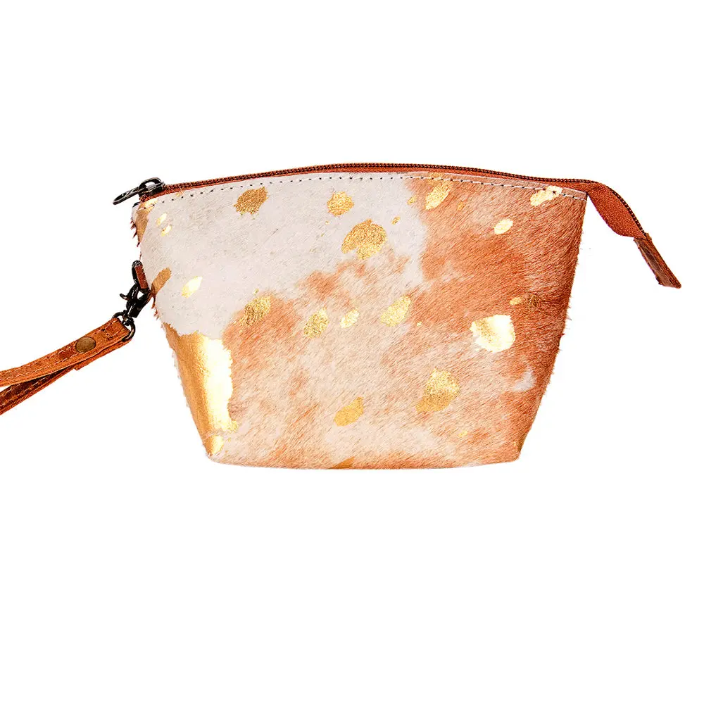 American Darling Coin Purse Bag Handcrafted From Hair-On Cowhide & Genuine Leather With Wristlet And Ykk Zipper 1
