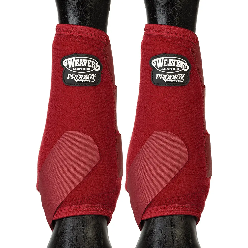 Small Weaver Horse Front Boots Prodigy Athletic 2 Pack Burgundy 1