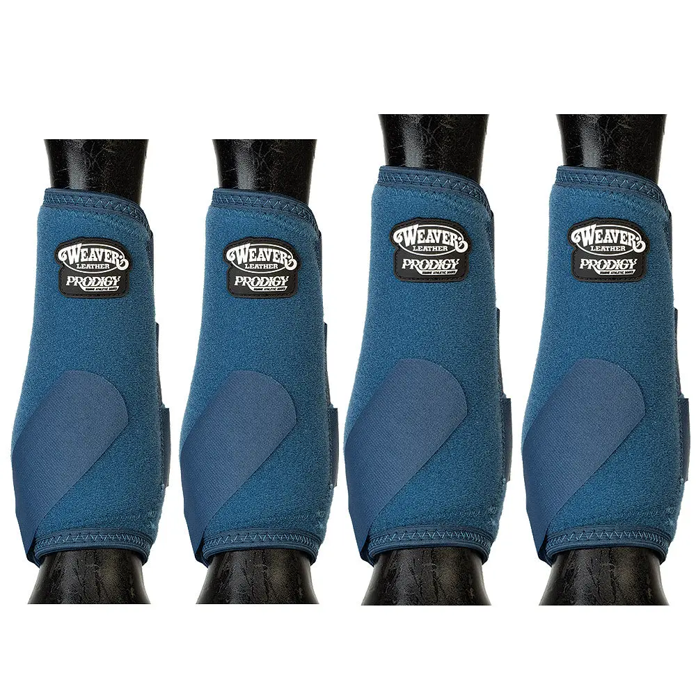 Medium Weaver Horse Leg Boots Front Rear Prodigy Athletic Four Pack Navy 1