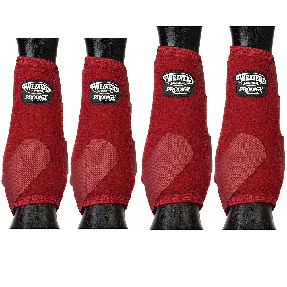 Medium Weaver Horse Leg Boots Front Rear Prodigy Athletic Four Pack Blue 1
