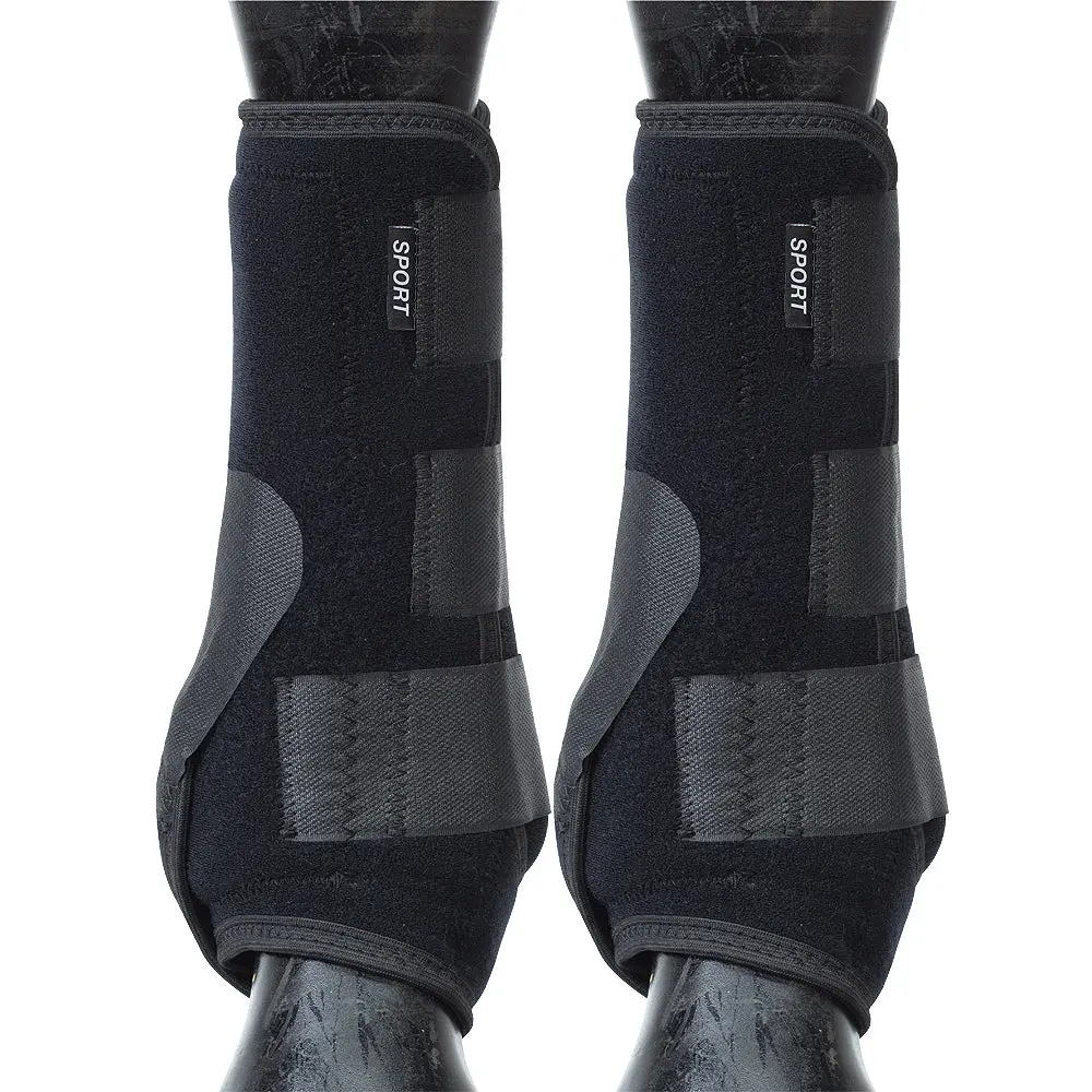 Small Weaver Horse Front Boots Synergy Sport Athletics Black 1