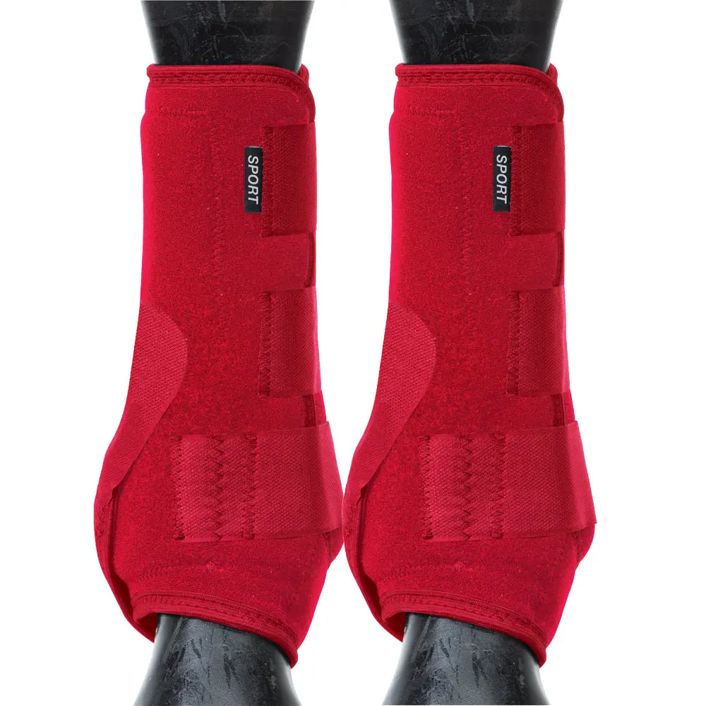 Weaver Horse Front Boots Synergy Sport Athletics Red 1