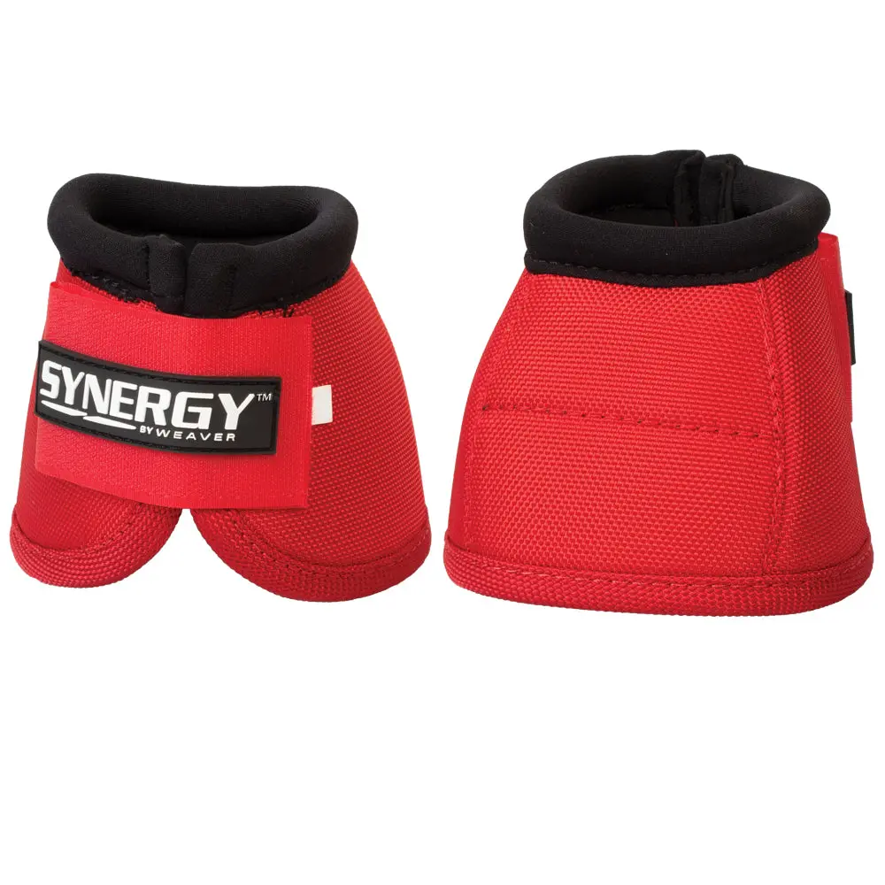 Weaver Horse Bell Boots Synergy Sport 2520D Ballistic Red 1