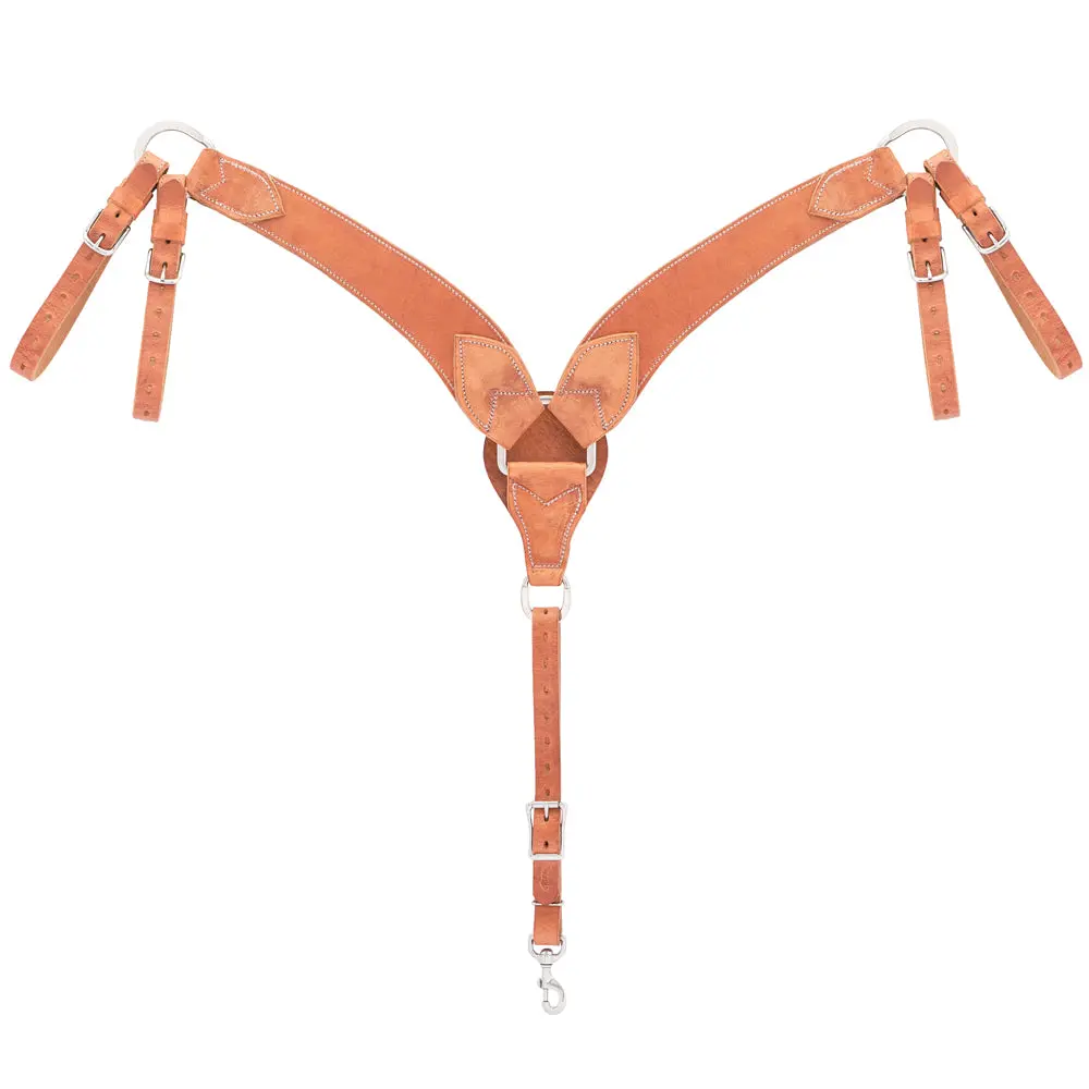 Weaver Protack Roper Horse Leather Breast Collar Brown 1