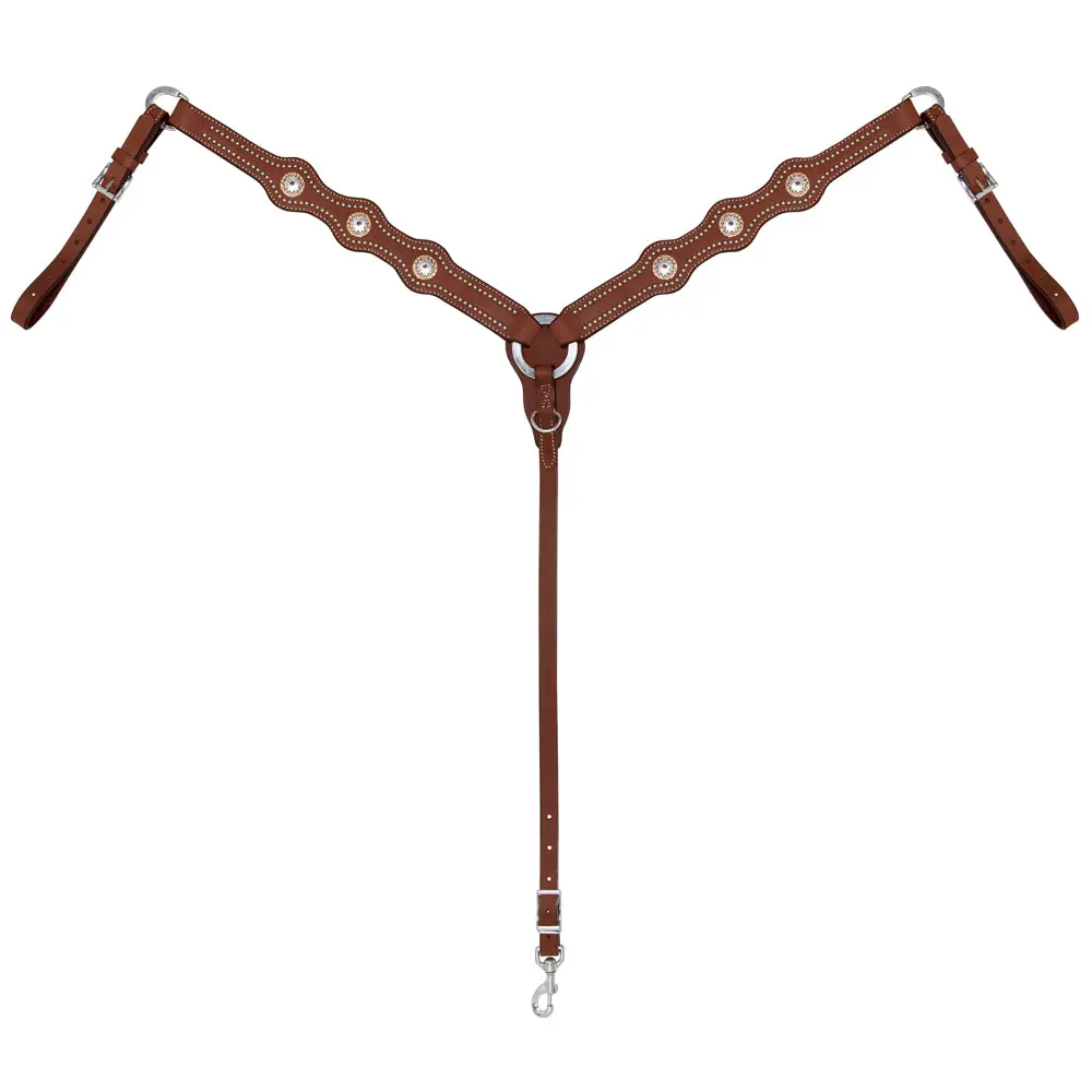 Weaver Horse Leather Breast Collar Stacy Westfall Showtime Brown 1