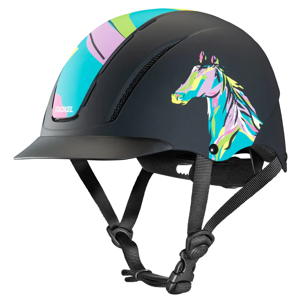 Troxel Horse Riding Helmet All Purpose Spirit Pop Art Pony 1