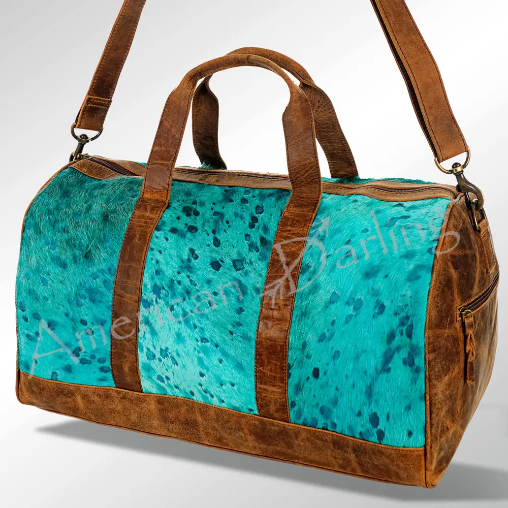 American Darling Women's Duffel Bag Western Hair On Genuine Leather Handbag And Ladies Purse 1