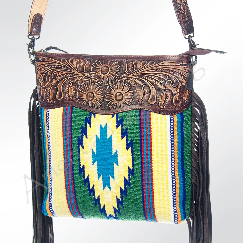 American Darling Cross Body Hand Tooled Saddle Blanket Genuine Leather Western Women Bag Handbag Purse | Crossbody For |Cute 1