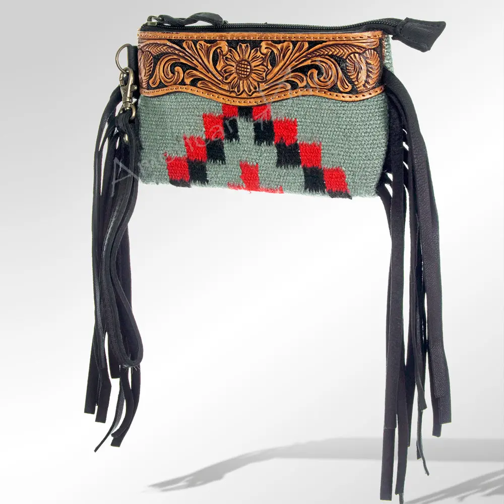 American Darling Wallet Hand Tooled Saddle Blanket Genuine Leather Western Women Bag | Handbag Purse Wristlet Travel Clutch 1