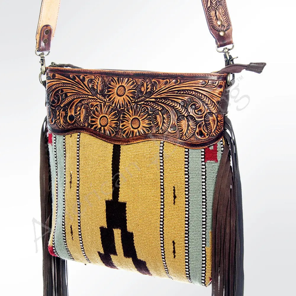 American Darling Cross Body Hand Tooled Saddle Blanket Genuine Leather Western Women Bag Handbag Purse | Crossbody For |Cute 1