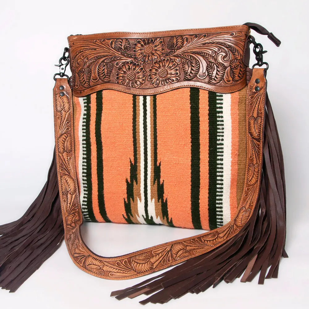 American Darling Cross Body Hand Tooled Saddle Blanket Genuine Leather Western Women Bag Handbag Purse | Crossbody For |Cute 1