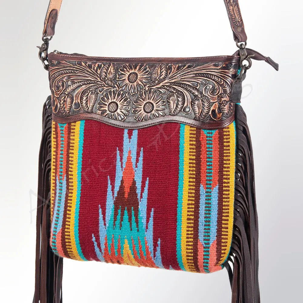 American Darling Cross Body Hand Tooled Saddle Blanket Genuine Leather Western Women Bag Handbag Purse | Crossbody For |Cute 1