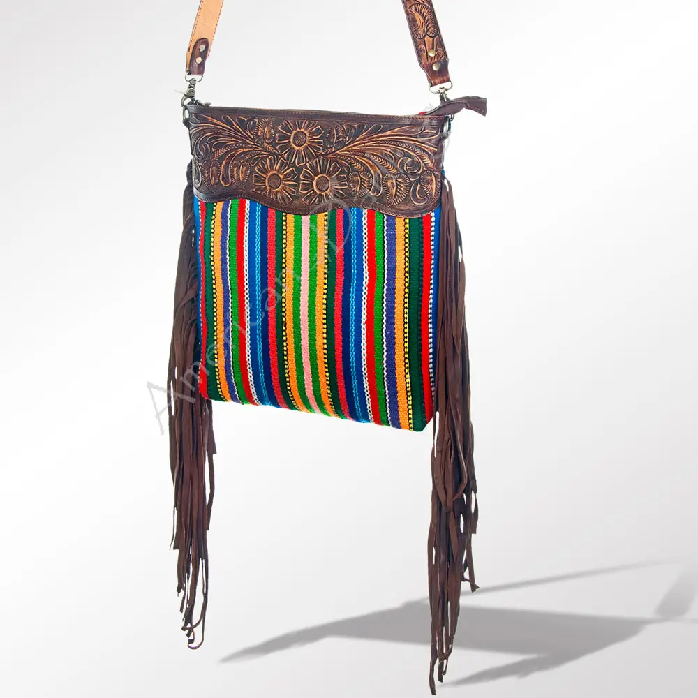 American Darling Cross Body Hand Tooled Saddle Blanket Genuine Leather Western Women Bag Handbag Purse | Crossbody For Cute 1