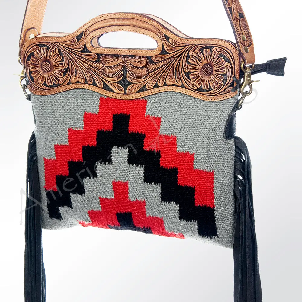 American Darling Cross Body Hand Tooled Saddle Blanket Genuine Leather Western Women Bag Handbag Purse | Crossbody For Cute 1