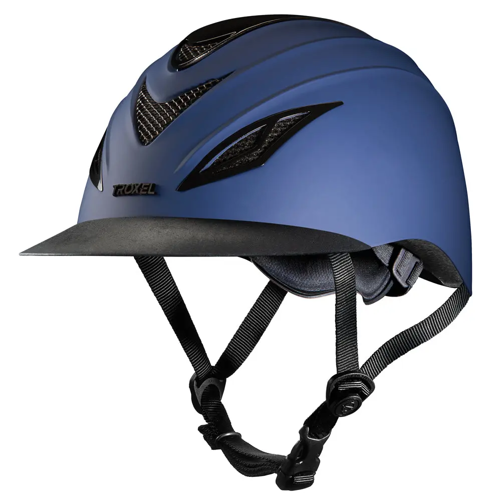 Troxel Horse Riding Helmet English Avalon Steel Vent Covers Navy 1