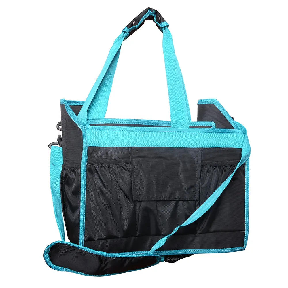 Hilason Western Horse Grooming Tote Bag Organizer Tool Kit Accessories Black 1