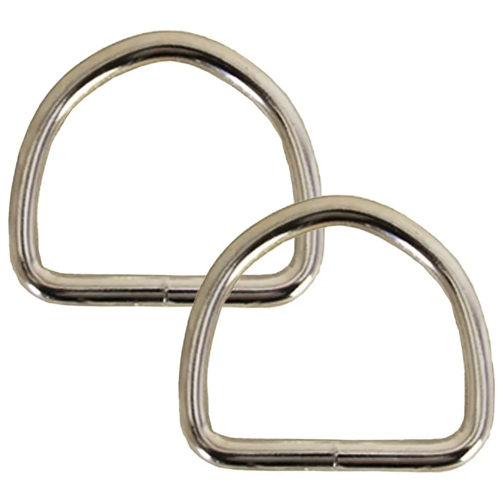 2 Inch 6.6 Mm Hilason Welded Wire Dee Ring Nickel Plated 4