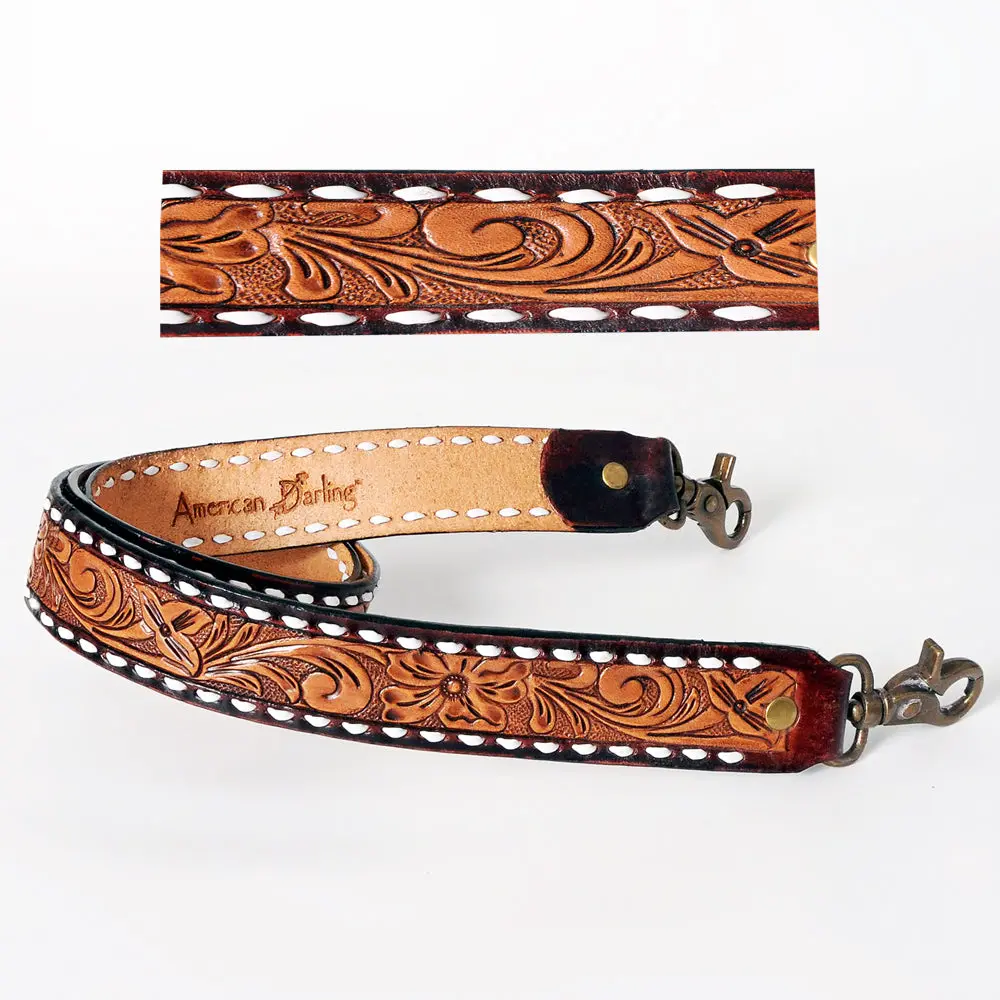 American Darling Hand Tooled Genuine Leather Crossbody Handle Strap For Bags Phone Keychain Wallet Purse Clutch Cellphone 1