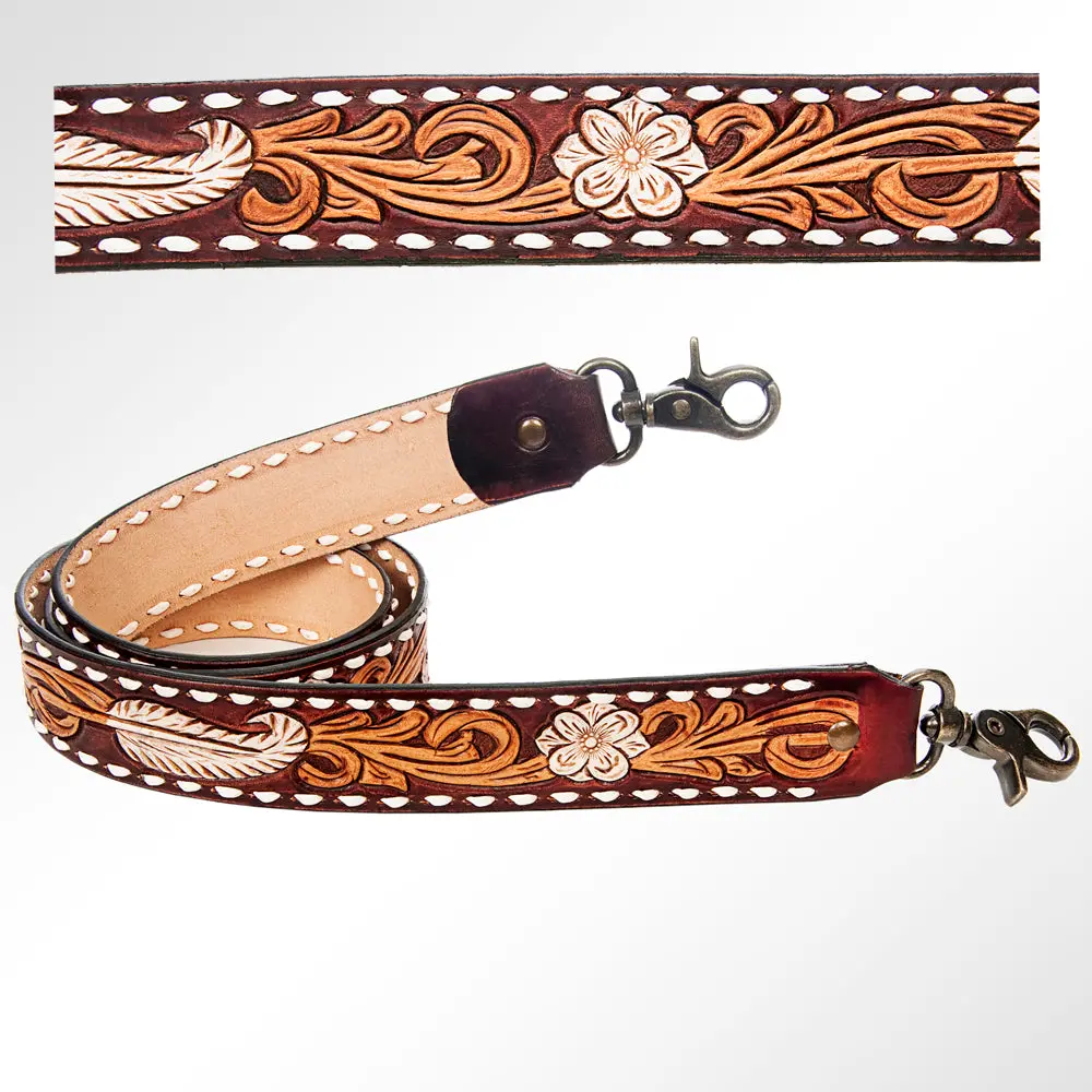 American Darling Hand Tooled Genuine Leather Crossbody Handle Strap For Bags Phone Keychain Wallet Purse Clutch Cellphone 1