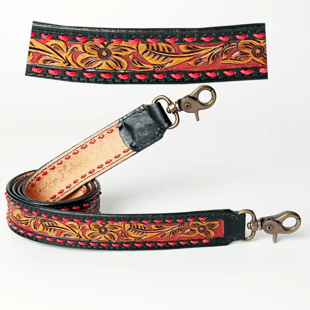 American Darling Hand Tooled Genuine Leather Crossbody Handle Strap For Bags Phone Keychain Wallet Purse Clutch Cellphone 1