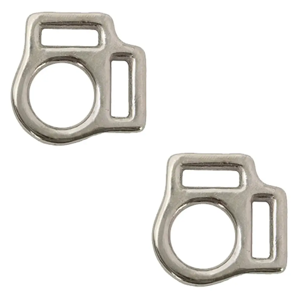 5/8 In X3/4 Hilason 2 Sided Halter Square Malleable Iron Nickel Plated 1