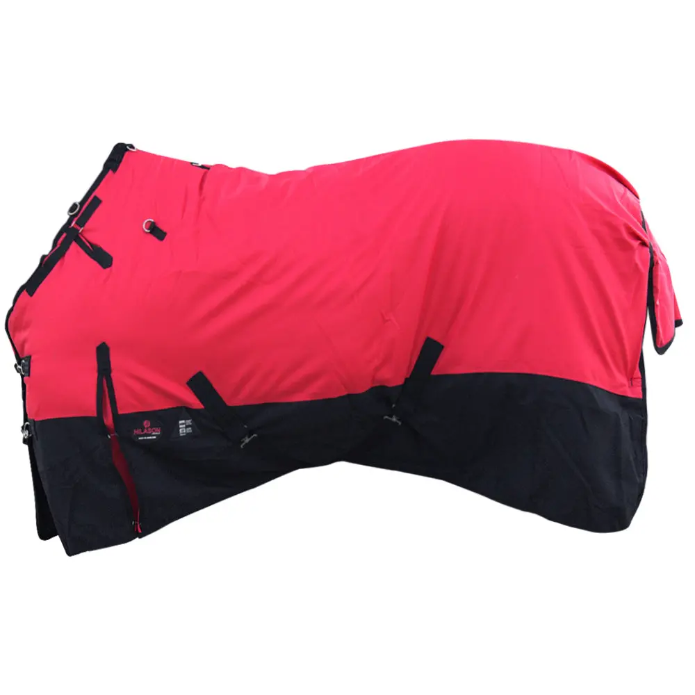 Hilason 600D Waterproof Turnout Miniature Horse Winter Blanket Red 1