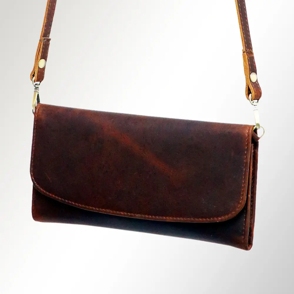 American Darling Wallet Hair On Full Grain Genuine Leather Western Women Bag | Handbag Purse Travel Clutch 1