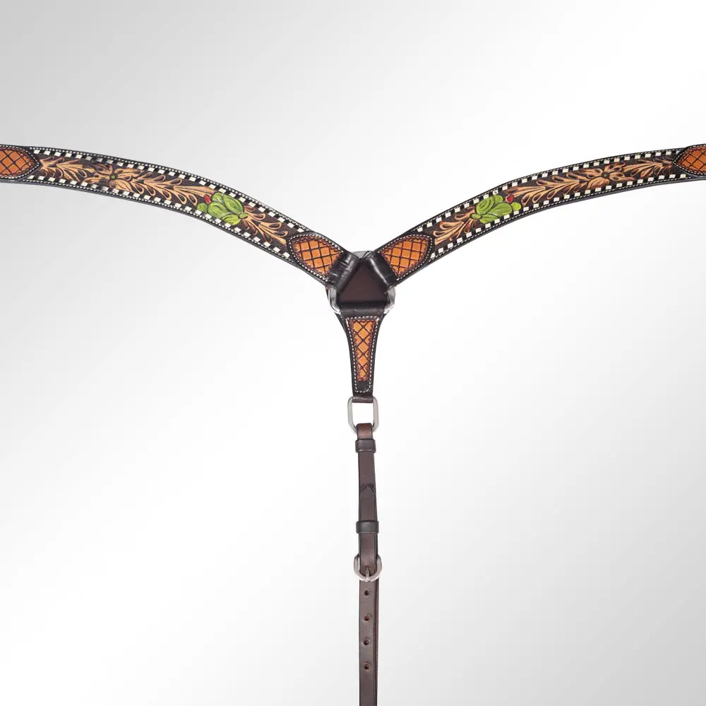 American Darling Western Horse Breast Collar Leather Dark Brown |Genuine Collar|Western 1