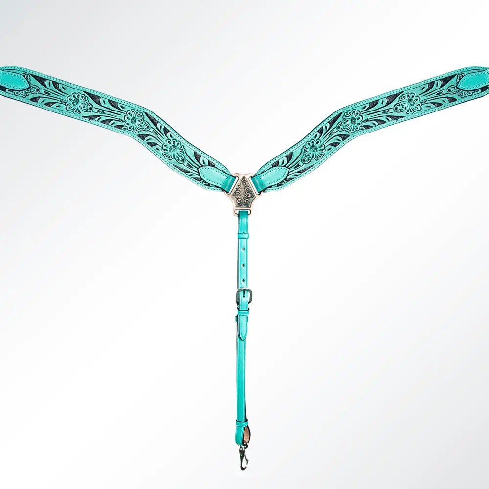 American Darling Western Horse Headstall Breast Collar Set Leather 1