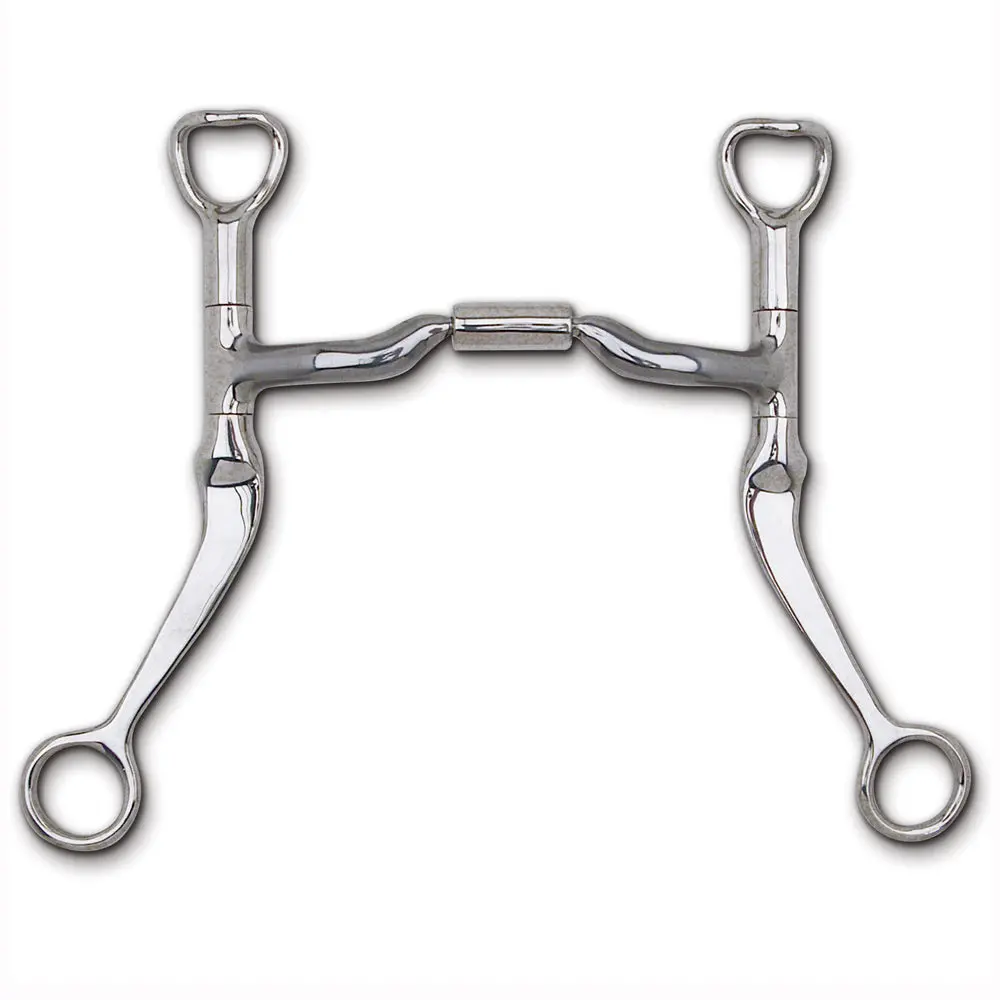 5 In Myler Flat Horse Bit Shank Low Port Comfort Snaffle 1