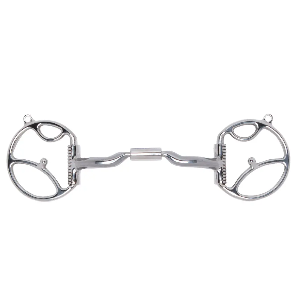 5 1/2 In Myler Western Dee Horse Bit Snaffle W/ Hooks Low Port Comfort 1