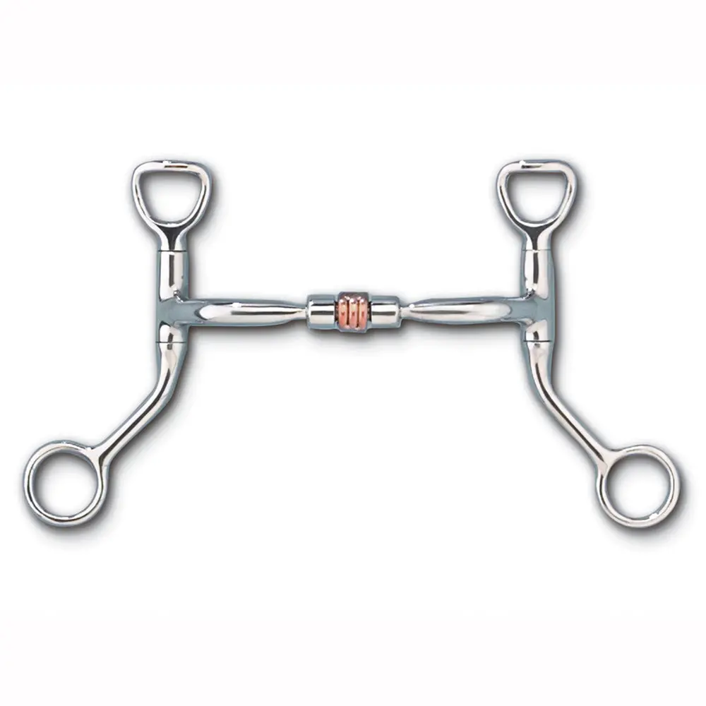 4 3/4 In Myler Hbt Shank Comfort Snaffle W/ Copper Roller 1