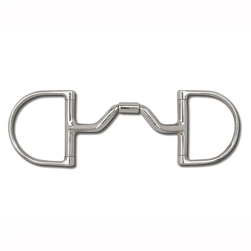 5 In Myler Horse Bit Dee Without Hooks Medium Wide Ported Barrel 1