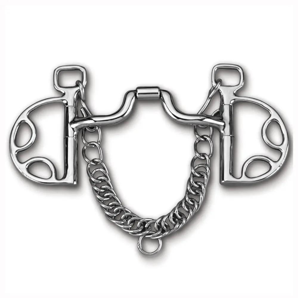 5 In Myler Horse Bit Kimberwick Stainless Steel Low Ported Barrel Narrow 1
