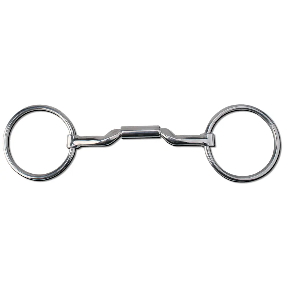 6 In Myler Horse Bit Loose Ring Mullen W/ Low Ported Barrel 1
