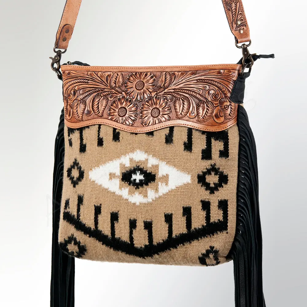 American Darling Large Crossbody Hand Tooled Saddle Blanket Genuine Leather Western Women Bag Handbag Purse | Cute 1