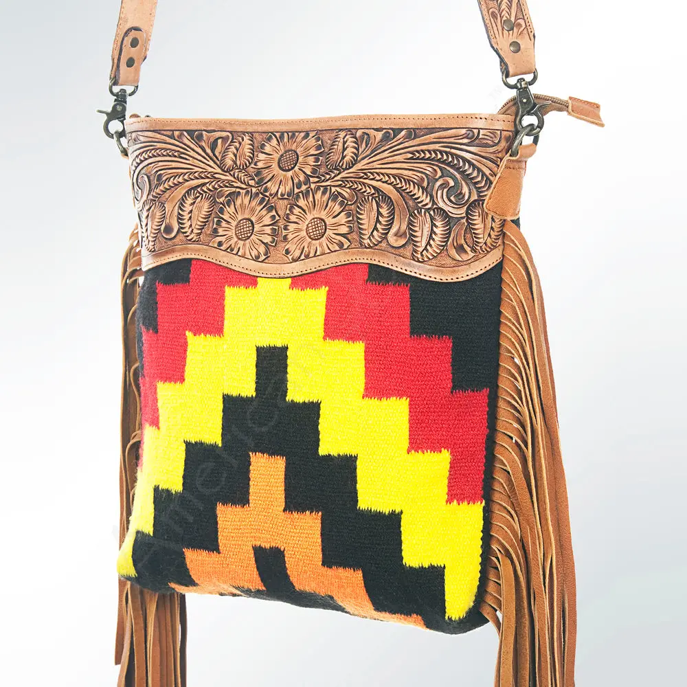 American Darling Large Crossbody Hand Tooled Saddle Blanket Genuine Leather Women Bag Western Handbag Purse | Cute 1