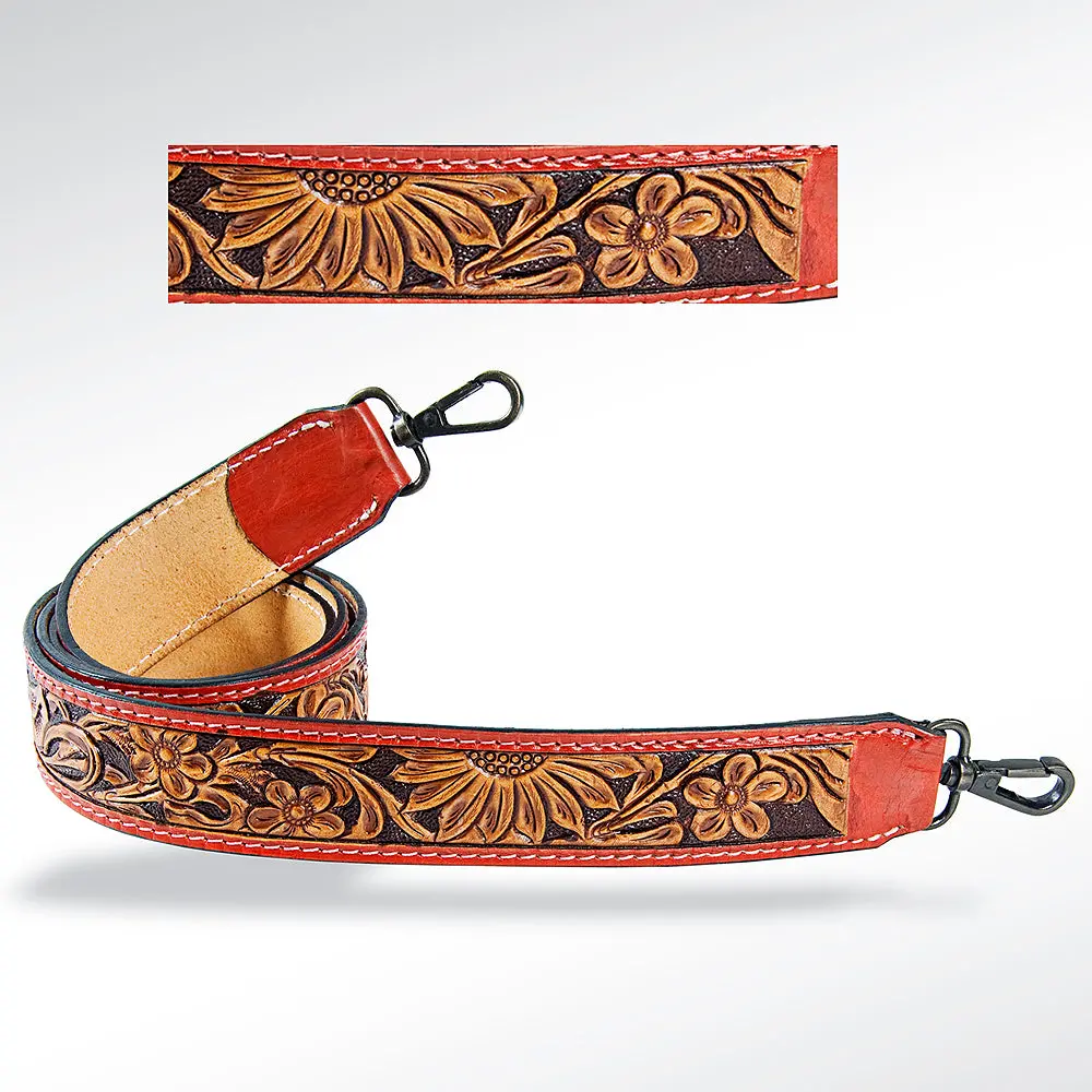American Darling Hand Tooled Genuine Leather Crossbody Handle Strap For Bags Phone Keychain Wallet Purse Clutch Cellphone 1