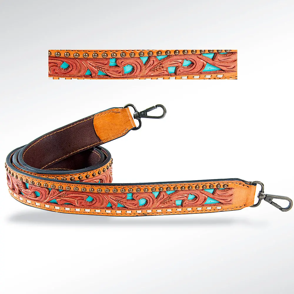 American Darling Hand Tooled Genuine Leather Crossbody Handle Strap For Bags Phone Keychain Wallet Purse Clutch Cellphone 1