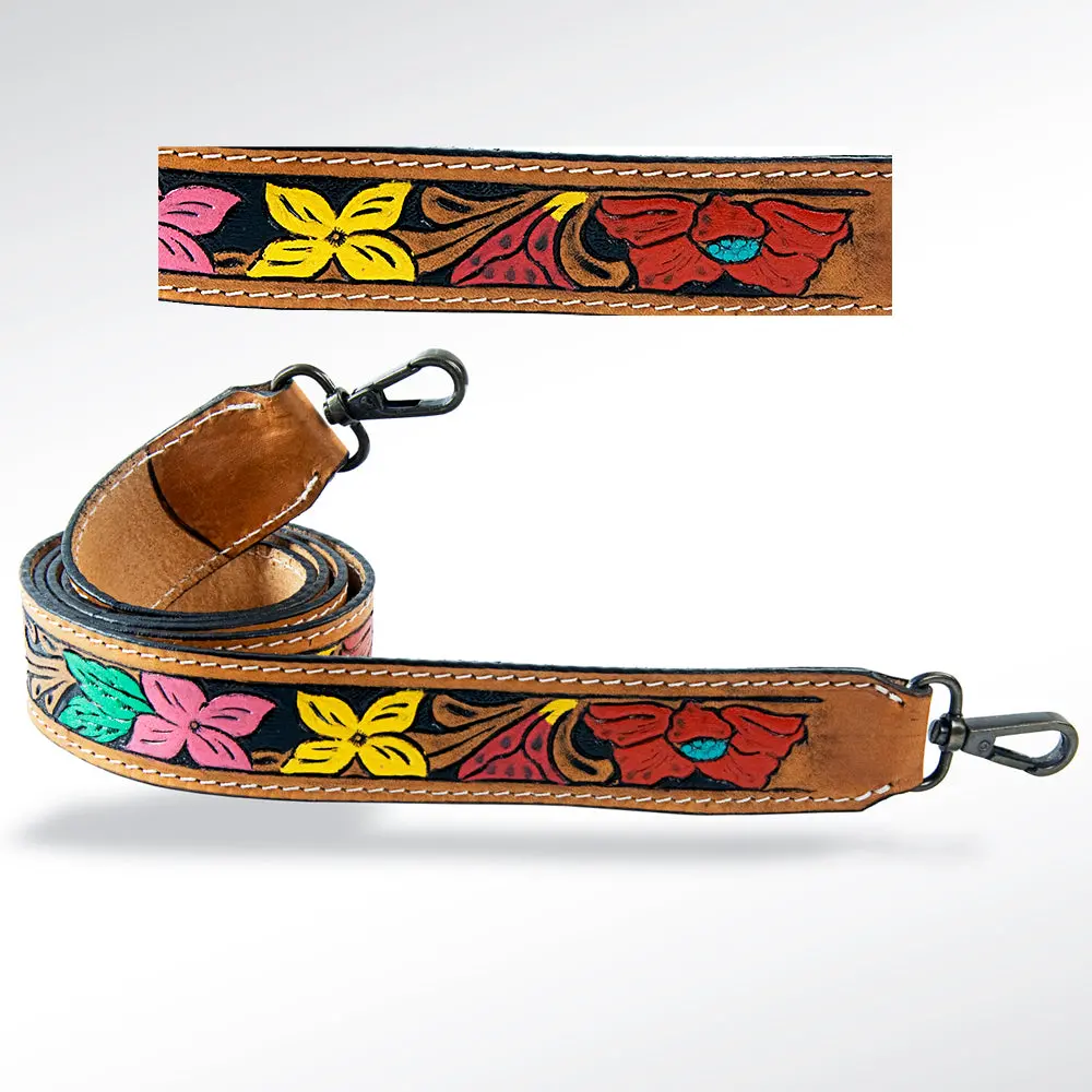 American Darling Hand Tooled Genuine Leather Crossbody Handle Strap For Bags Phone Keychain Wallet Purse Clutch Cellphone 1