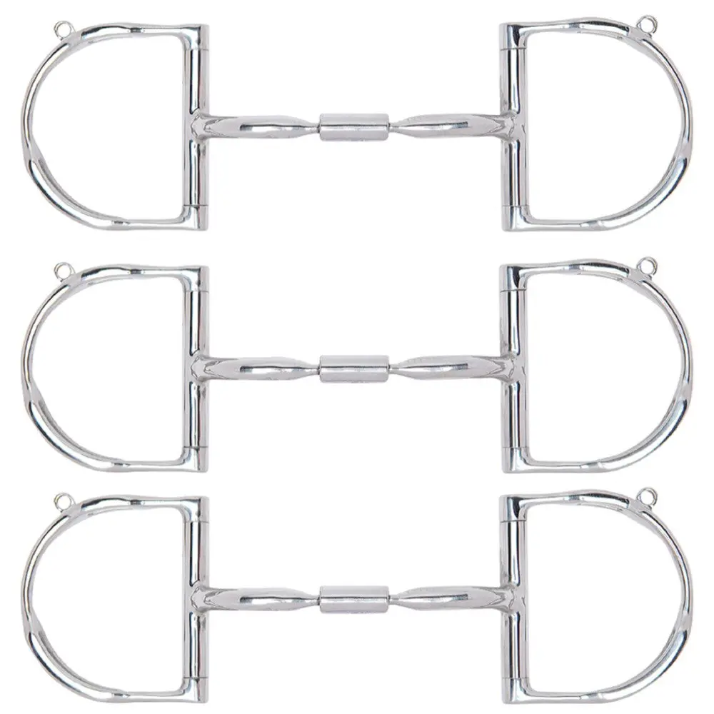 Myler Dee Without Hooks Comfort Horse Snaffle W/ Wide Barrel 1