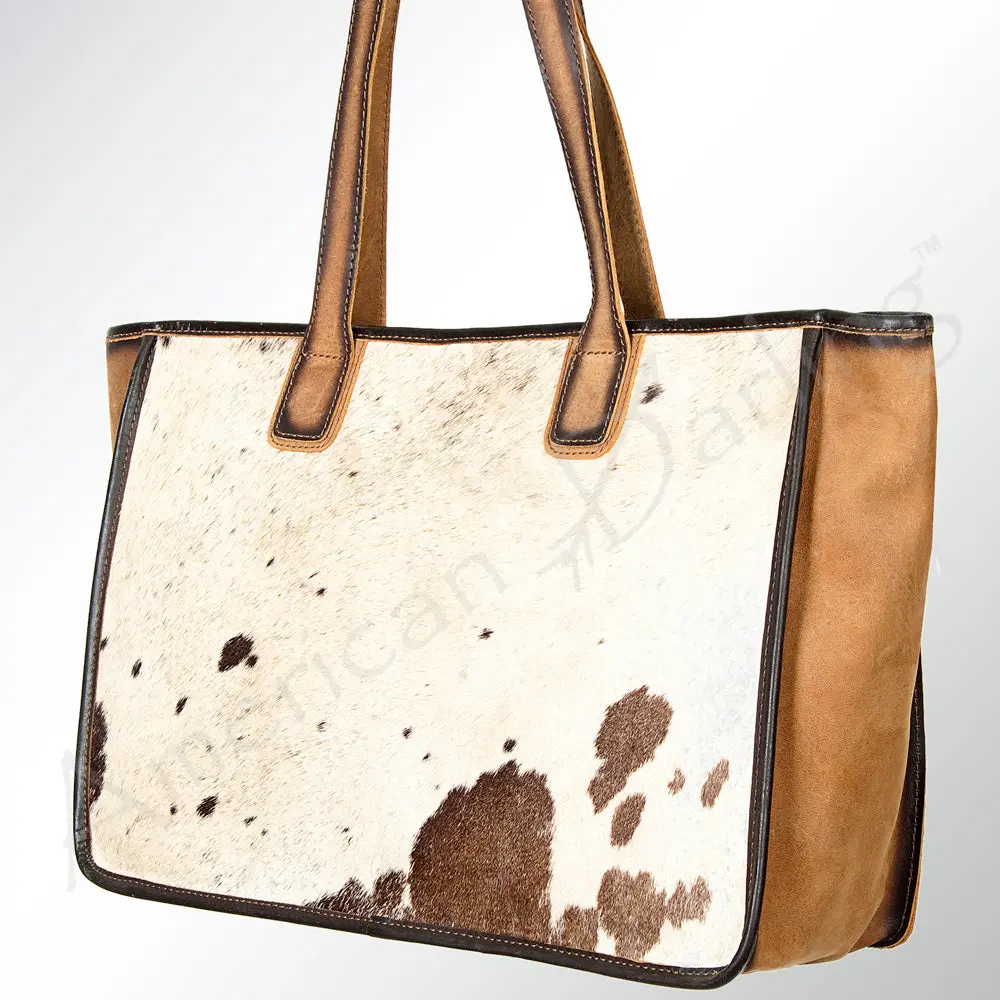 American Darling Women's Tote Hair - On Genuine Leather Handbag And Ladies Purse 1
