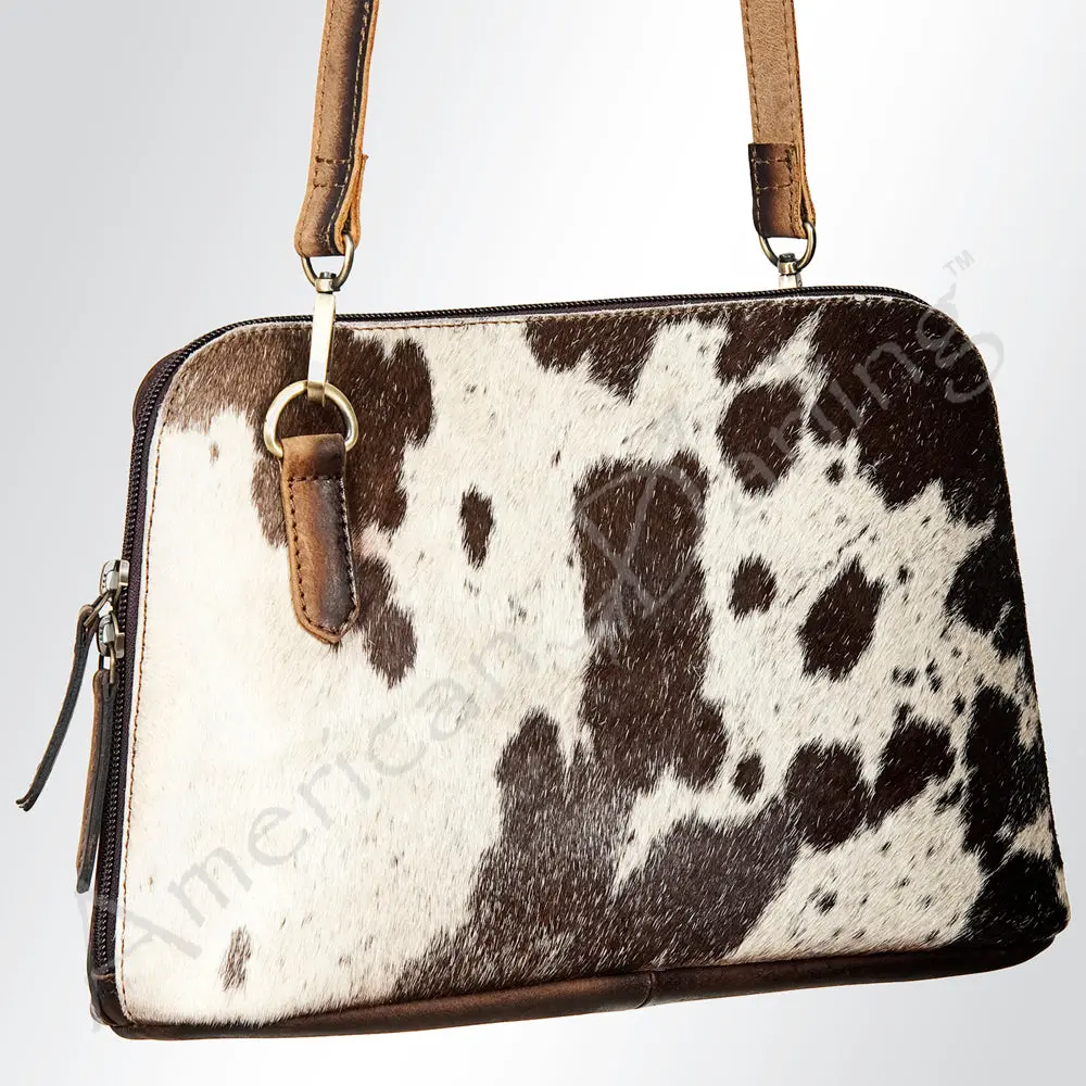 American Darling Women's Crossbody Bag Hair On Genuine Leather Handbag And Ladies Purse 1