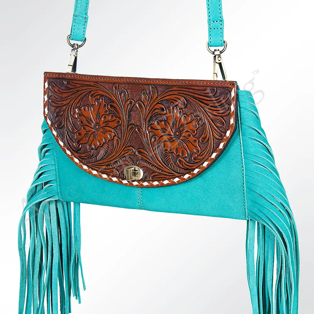 American Darling Women's Wallet Hand Tooled Genuine Leather Handbag And Ladies Purse 1